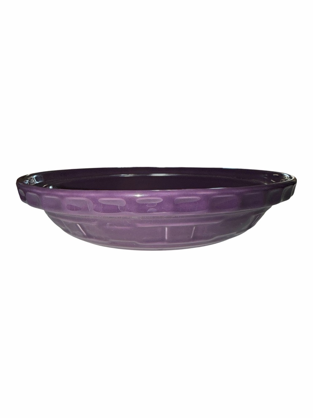 Longaberger Eggplant Pie Plate 10inch - Picture 2 of 5